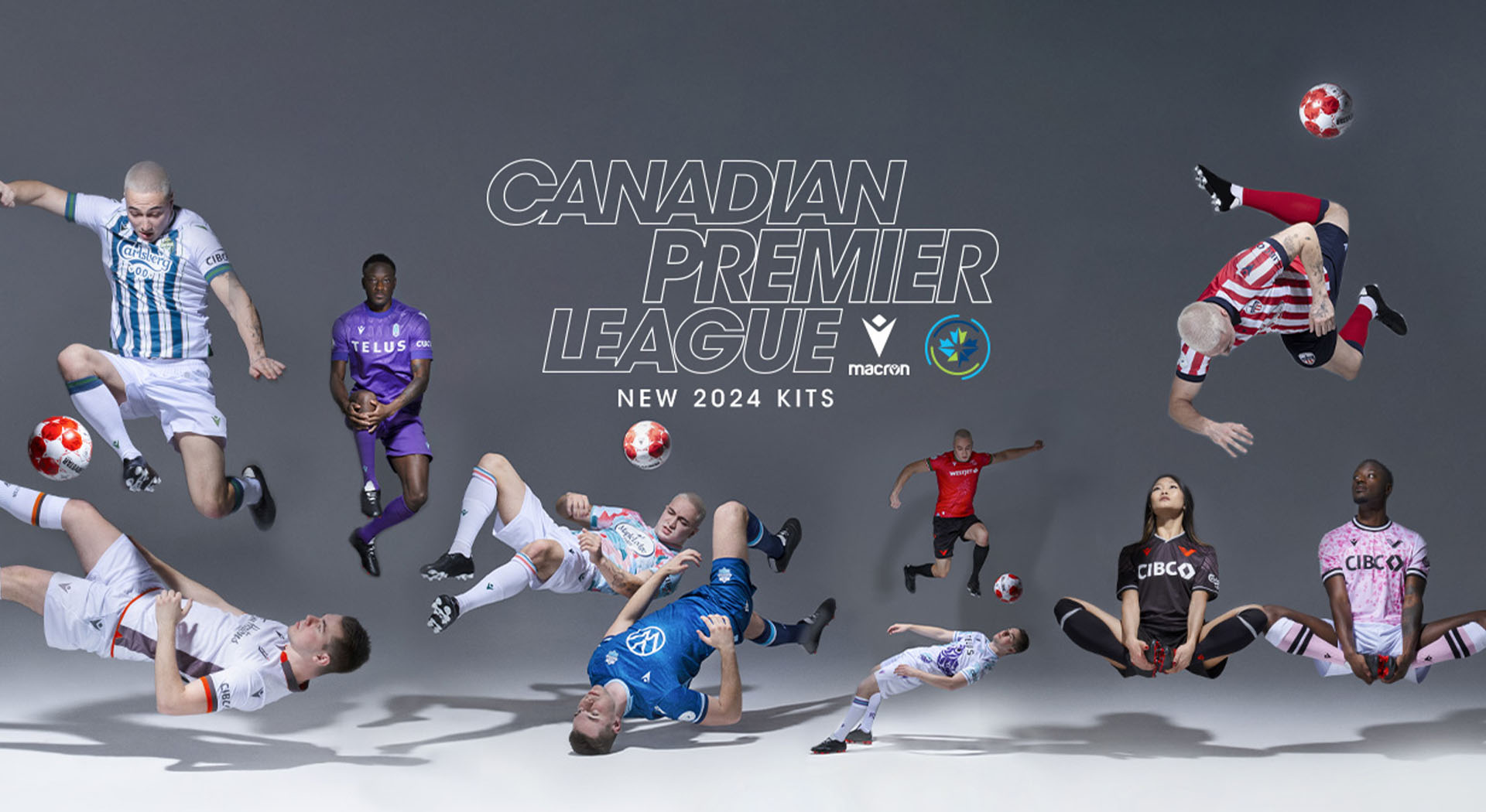 Symbols, local connections and artistic graphics adorn the Canadian Premier League’s 2024 Macron kits